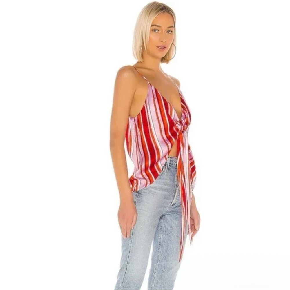 Cami NYC Striped Red and White Women’s Top